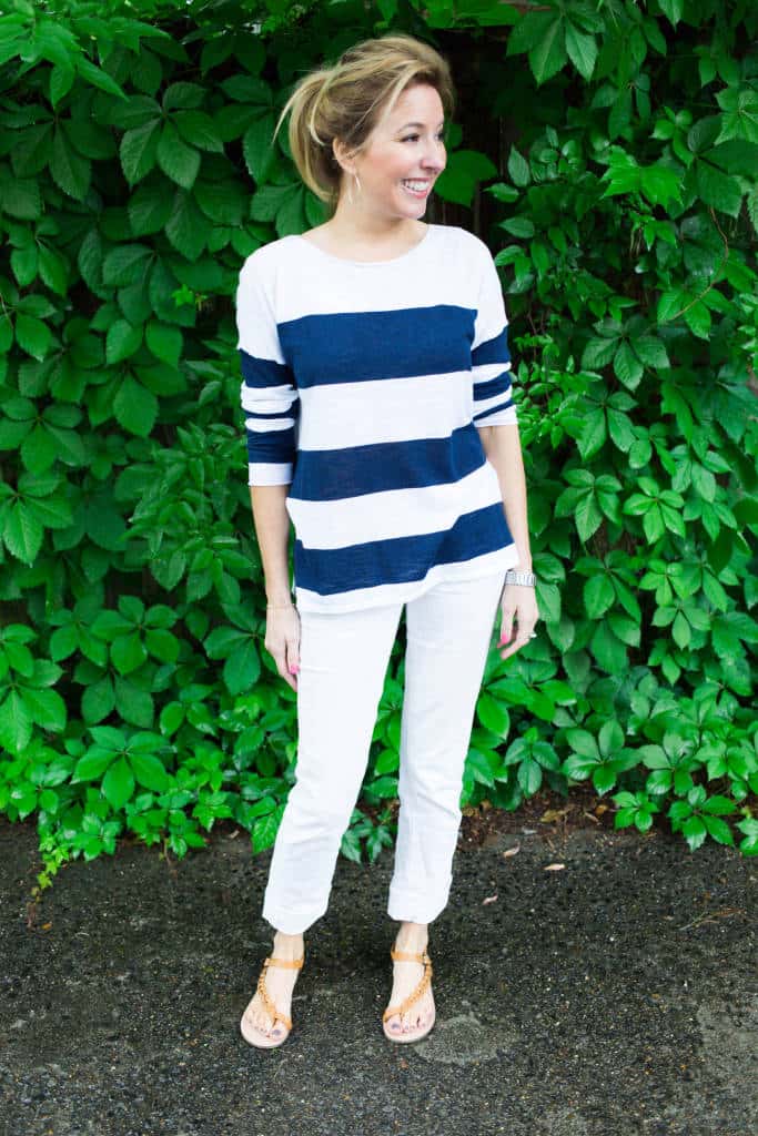 How To Wear Stripes Without Looking Wide