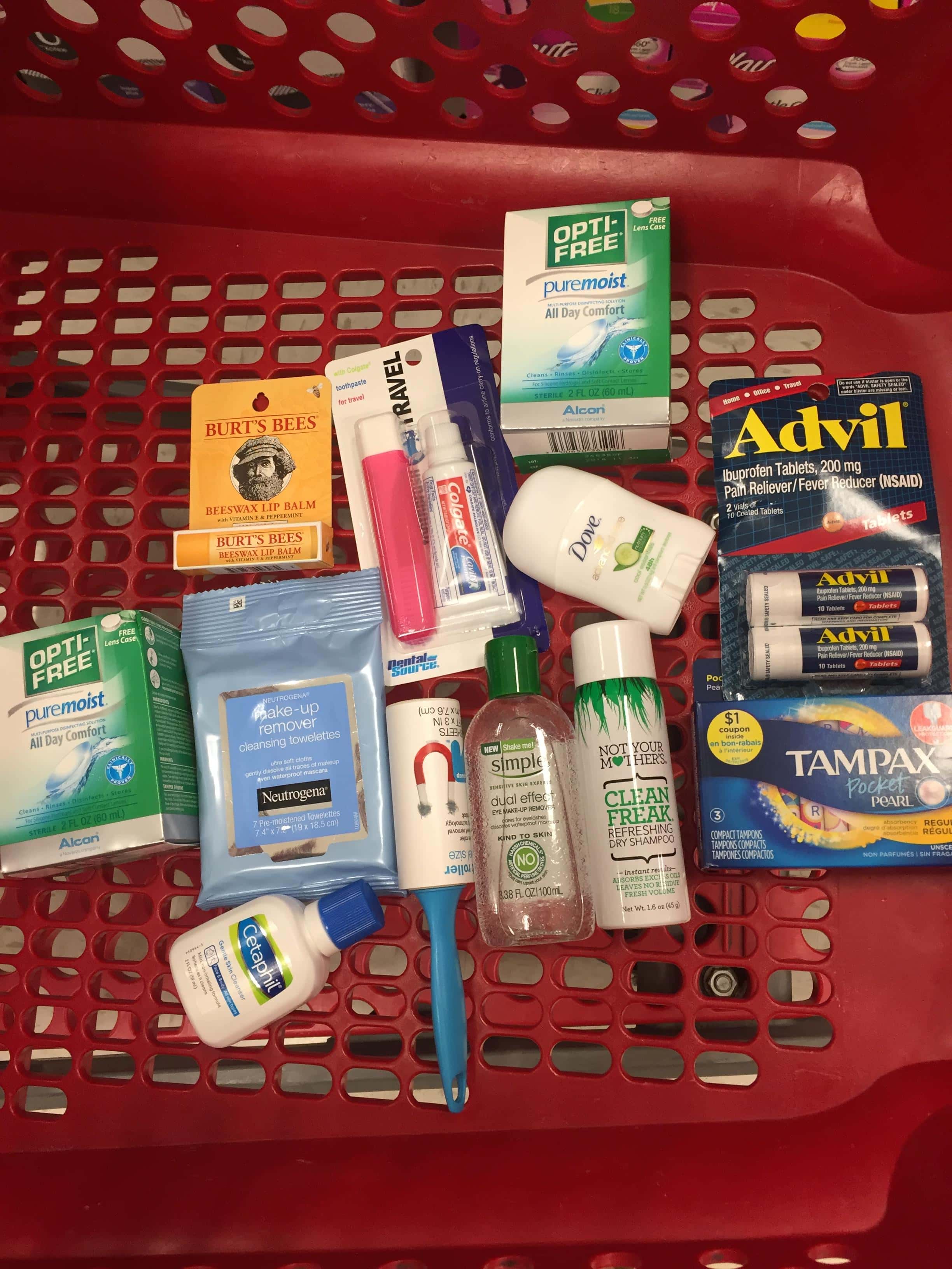 travel size toiletries at target