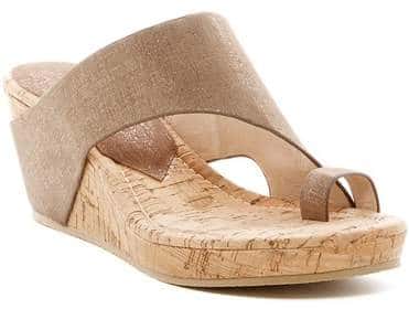 donald pliner cork wedge